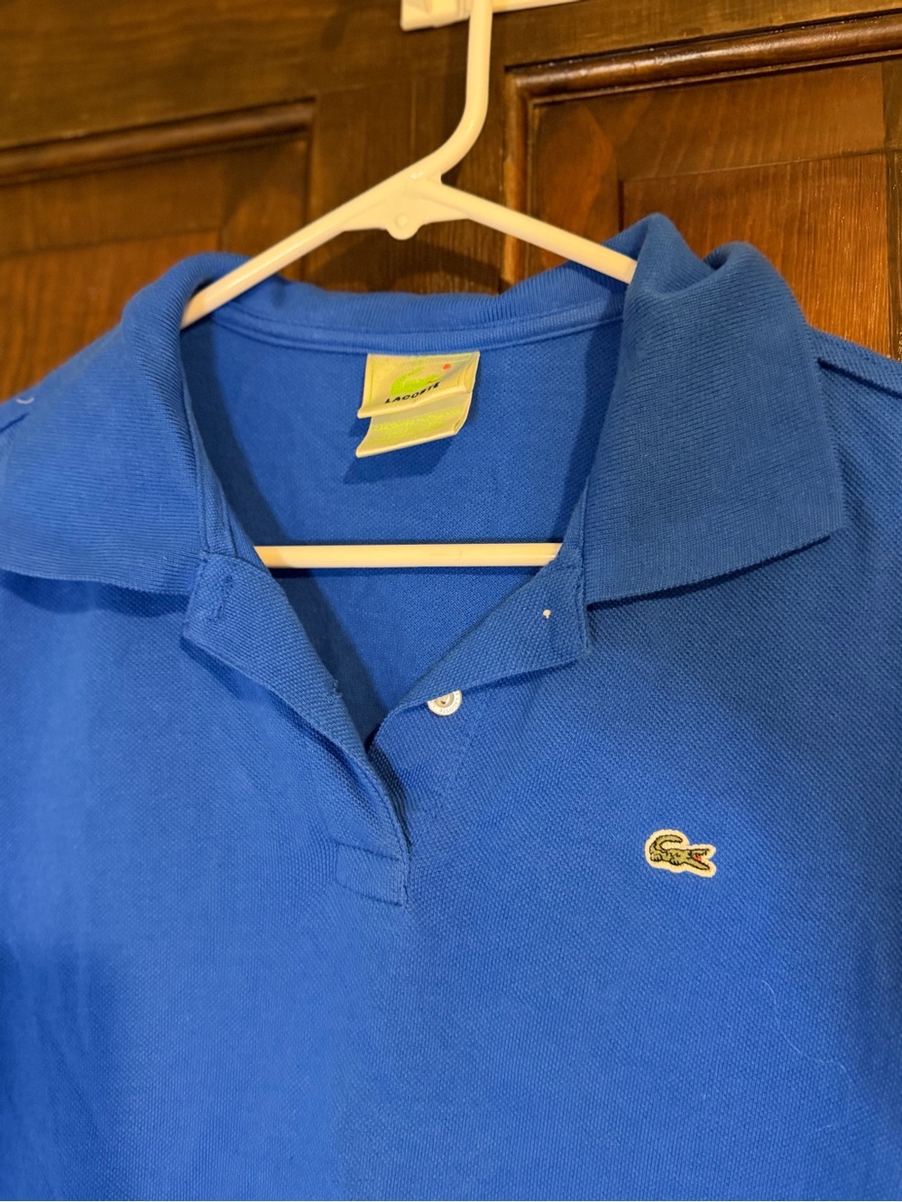 Lacoste Men's Royal Blue Polo with Crocodile Patch